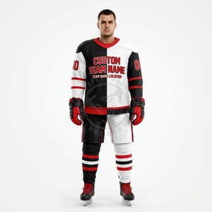 Custom Hockey Uniform Polyester Breathable Factory Supplier Sublimated Uniforms <b>Pad</b> Clearance Fit Team Roster USA Supply - Product Image 1