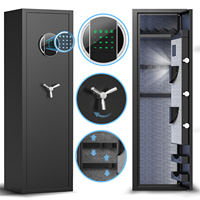 Caja Fuerte de Seguridad Metálica Vertical Alta de Fábrica, con Código Digital y Llave, Antirrobo, con Iluminación Interior
