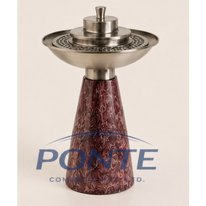 Quemador de incienso árabe (Bakhoor) de metal con acabado antiguo, Mabkhara para Oud e incienso, hecho a mano, religioso, Dhoop Dani, decoración del hogar, regalo de Ramadán - Product Image 1