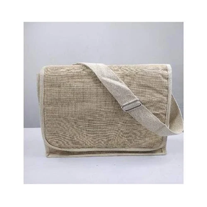 Bolso de Mano de Yute Ecológico Unisex, Bolso de Hombro Tipo Messenger a Rayas, Bolso de Compras Reutilizable para Mujer - Product Image 2