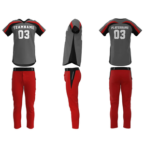Lightweight High Demand Custom Printing Wholesale Rate Eco Friendly Fabric Adult Team Wear Short Sleeve <b>Baseball</b> Uniform - Product Image 1