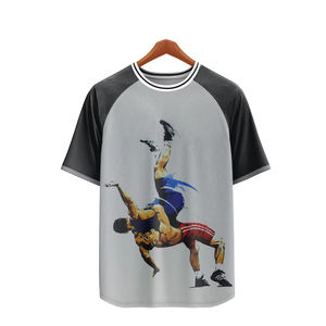 ชุดยูนิฟอร์มศิลปะการต่อสู้ชายแบบสั่งทำปี 2026 ผ้าถักระบายอากาศได้ดี โพลีเอสเตอร์ 100% เสื้อยืดและกางเกงขาสั้นสำหรับนักมวยปล้ำ พิมพ์ลายดิจิทัล นานาชาติ - Product Image 5