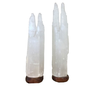 Modern Himalayan White Salt Lamps Best Selling Natural <b>Crystal</b> Decorative Lighting with OEM Size Private Label Supplier Services - Product Image 1