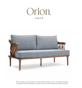 Wood Frame Manual Linen Upholstered <b>Foam</b> Filled Living Room <b>Sofa</b> Bench Lounge Chair Checkered Back Seat Modern Home Furniture - Product Image 1
