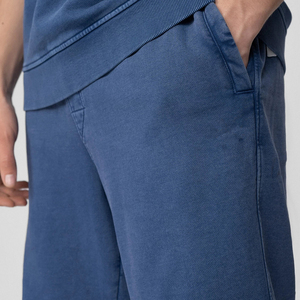Custom Men's High Waist Drawstring Closure Cotton Sports <b>Shorts</b> Comfortable Canvas Sweat <b>Shorts</b> Running Solid Sportswear - Product Image 4