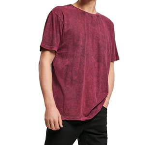 Fábrica de Camisetas con Lavado Ácido OEM ODM, Fabricante de Camisetas de Algodón Grueso con Lavado Vintage Personalizadas para Marcas de Ropa Urbana - Product Image 4