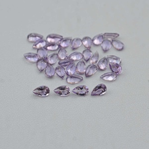 6x8mm Rare naturel rose améthyste à facettes poire coupe pierre précieuse en vrac pour la fabrication de bijoux fournisseur en gros pierre d'améthyste à vendre - Product Image 2