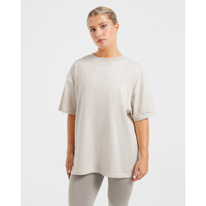 T-shirt à manches courtes col rond pour femme, couleurs personnalisées, tricot décontracté 100% coton, respirant, anti-boulochage, toutes saisons - Product Image 3