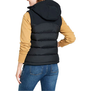 Gilet matelassé léger à capuche pour femme, manteau sans manches en duvet, vêtement bouffant personnalisé, vente en gros, OEM - Product Image 4