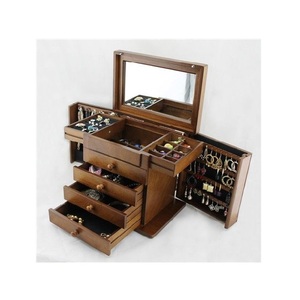 Magnifique coffre de rangement en bois pour bijoux, idéal pour la coiffeuse de la maison, pour ranger colliers, boucles d'oreilles, bagues, bracelets et souvenirs. - Product Image 4