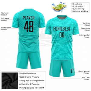 Ensemble de maillot de football orange pour homme, manches longues, col rond, polyester respirant, coupe athlétique, toutes saisons, impression sublimée - Product Image 5