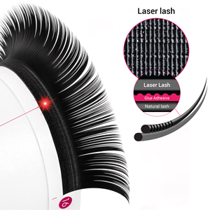 Pestañas de Visón Charmlash al por Mayor, Extensiones de Pestañas Cortadas con Láser, Curvatura CC, PBT Coreano, Negro Mate, Gran Venta, 30% Más Duraderas - Product Image 1