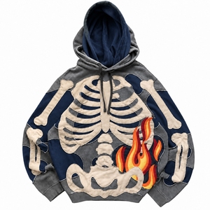 Custom Embroidered <b>Men's</b> 100% Cotton <b>Sherpa</b> Lined Hooded Sweatshirt Pullover <b>Hoodie</b> Solid Pocket Eco-Friendly Breathable Casual - Product Image 1