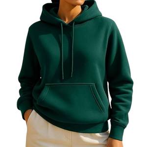 Sudadera con capucha de algodón personalizada para mujer, con cremallera completa, ligera, estilo urbano, ODM, al por mayor - Product Image 5