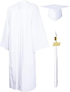 Conjunto de toga, birrete y borla mate para graduación 2026 para escuelas secundarias y licenciaturas. Instrucciones de cuidado: Lavado a máquina, solo limpieza en seco. - Product Image 6