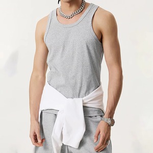 เสื้อกล้ามผู้ชายโพลีเอสเตอร์ 180gsm สีดำล้วน ราคาถูก ลดราคาพิเศษ เหมาะสำหรับออกกำลังกาย - Product Image 6