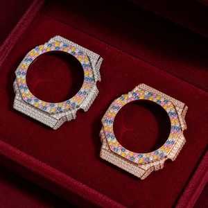 ตัวเรือนนาฬิกา GA2100 ประดับเพชรโมอิสซาไนต์ VVS สี D เต็มหน้าปัด พร้อมกรอบนาฬิกา อุปกรณ์เสริมนาฬิกาโมอิสซาไนต์สำหรับทุกเพศ ของขวัญเครื่องประดับฮิปฮอป - Product Image 4