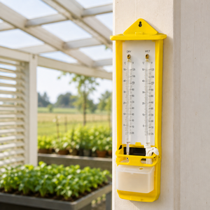 Thermomètre de précision pour usage en laboratoire, adapté aux mesures humides et sèches |   Thermomètre à double échelle pour l'humidité et les observations environnementales - Product Image 4