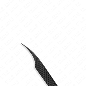 Pince à cils en acier inoxydable avec revêtement en titane noir, logo personnalisé, pointe pointue professionnelle, applicateur d'extensions de cils - Product Image 5