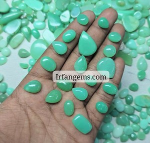 ขายส่ง IRFANGEMS พลอยไครโซเพรสธรรมชาติ สีเขียว ทรงคาโบชอง รูปไข่ ขนาด 20-40 มม. รับรองโดยบุคคลที่สาม คุณภาพสูง พร้อมลวด - Product Image 4