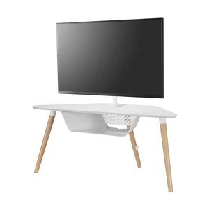 Modern Living Room Furniture Universal Swivel Wooden <strong>TV</strong> <strong>Corner</strong> <strong>Stand</strong> With Large Storage Compartment for 32"-65" <strong>TV</strong> - Product Image 6