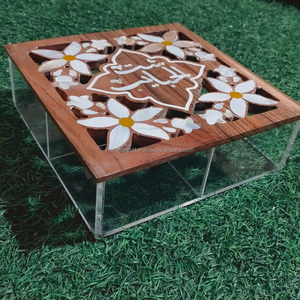 Elegante caja de regalo Eid Diseño acrílico transparente para nueces y dátiles - Product Image 3