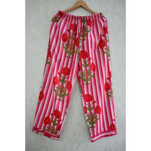 Ensemble de pyjama en coton imprimé à la main pour femmes, ensemble de pyjama confortable pour un usage quotidien et des soirées décontractées - Product Image 5