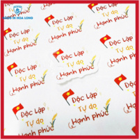 Custom Size Logo Printed Synthetic Paper PP Sticker Sheet Product Packaging Label Vietnam Manufacturer