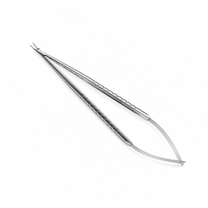 Portaagujas Curvo ASICO con Bloqueo, Instrumento Microquirúrgico Oftálmico de Acero Inoxidable - Product Image 2