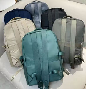 Minimalist Black <b>Backpack</b> Water Resistant Nylon Rucksack Heavy Duty Zipper Business Travel Daypack - Product Image 6