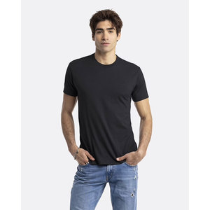 T-shirt col rond unisexe For Level Apparel, coupe moderne, 100 % coton CVC, gris chiné foncé, respirant, séchage rapide, motifs personnalisés - Product Image 5