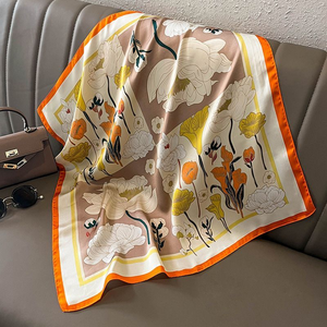 Fashion Custom Satin Printed Scarf Manufacturer OEM ODM Private Label Logo Branding Corporate Promotion Kenya Nigeria Ghana - Product Image 1