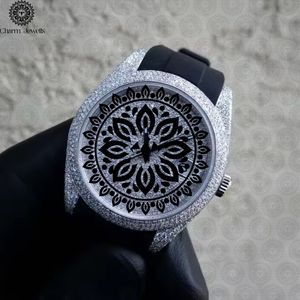 Montre de luxe pour homme Charm Jewells, boîtier carré en acier inoxydable, cadran saphir 40 mm, mouvement mécanique analogique, étanche 10 bars - Product Image 1