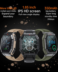 Montre connectée F10 VK55, étanche IP67, tracker d'activité, moniteur de fréquence cardiaque, suivi du sommeil, thermomètre, calendrier, boîtier en alliage, élégante - Product Image 5