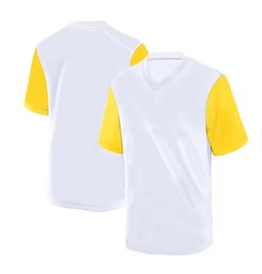 Maillot de football streetwear pour homme 100 % personnalisable, col montant, en tissu polyester respirant et léger, couleur unie, coupe courte – Meilleures ventes - Product Image 1