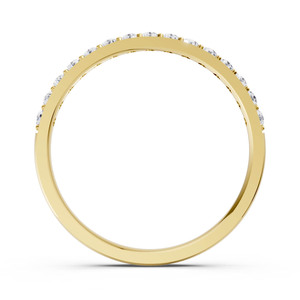 Bague Éternité Tendance en Or 18 carats avec Diamants de Laboratoire Ronds Brillants Sertis Pavé Certifiés IGI – Bijou Cadeau de Mariage pour Femme - Product Image 4