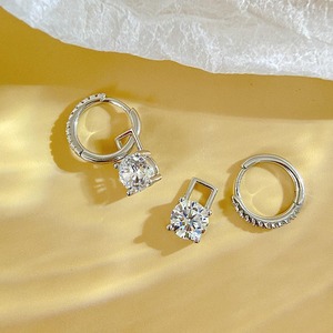 Best Quality Moissanite <b>Diamond</b> Stud <b>Earrings</b> for Women Suitable for Daily Wear Wedding Party Anniversary <b>and</b> Gift Giving - Product Image 2