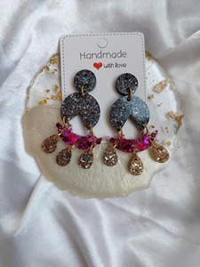 Pendientes de Resina de Alto Brillo, Aspecto Pulido, Acabado Liso, Precio de Fábrica al por Mayor - Product Image 3