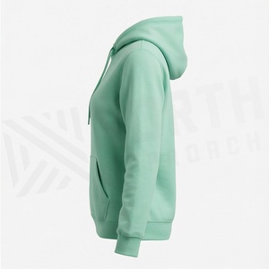 เสื้อฮู้ดดี้ผ้าฝ้ายหนานุ่มสำหรับผู้หญิง สีสันปรับแต่งได้ พร้อมขนเฟอร์ อุ่นสบายสำหรับฤดูหนาว รับผลิตตามแบรนด์ พร้อมสกรีนลายด้านหน้า - Product Image 3