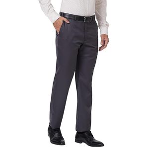 Pantalons pour hommes sur mesure, taille mi-haute, coupe régulière, fabricant OEM, fournisseur en gros, pantalons décontractés confortables pour tous les jours - Product Image 4