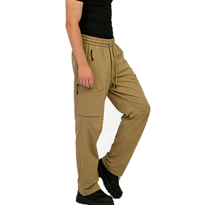 Pantalon de jogging personnalisé pour homme, ample, en coton uni, avec doublure polaire respirante et séchage rapide, coupe évasée - Product Image 6