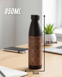 Botella de Agua Artesanal 100% Cobre Puro, Grabado Personalizado de Mandala, 950 ml, Gran Capacidad, Botella de Bienestar - Product Image 3