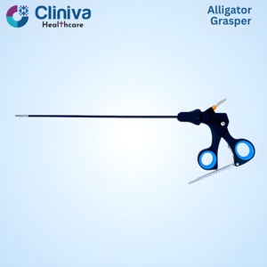 <b>Laparoscopic</b> Alligator Grasper Manual <b>Laparoscopic</b> <b>Instruments</b> Surgical <b>Instrument</b> Set - Product Image 2