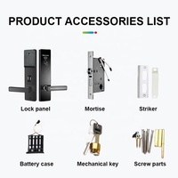 Sistema de Cerradura de Puerta con Tarjeta RFID para Hotel, con Características Duraderas Anti-Robo e Impermeables, Cerradura Digital Inteligente sin Llave, de Acero Inoxidable