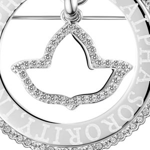 Broche en cristal de platine gravée en forme de cœur, design vintage tendance, accessoire de bijouterie décoratif scintillant de haute qualité pour - Product Image 5