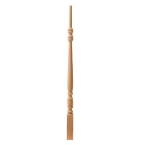 Custom Solid Poplar <b>Pin</b> Top Baluster 42 Inch Wooden Stair Spindle Easy Installation Stair Parts - Product Image 1
