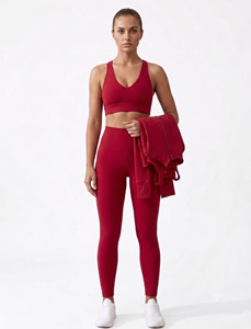V Neck Sportswear <b>Bra</b> & Leggings Hoodie 3 Piece Set Women's Workout Wear 3 Piece Set Activewear Women's Yoga Compression 3 Piece - Product Image 3