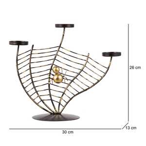 Candelabro Lucent Spider Web con Decoración de Araña Dorada para Decoración del Hogar - Product Image 4
