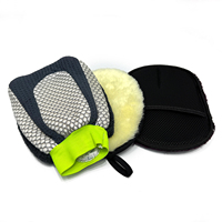 Gant de nettoyage en microfibre chenille coréenne 70/30, Gant de séchage de voiture en chenille shaggy, Gants en microfibre