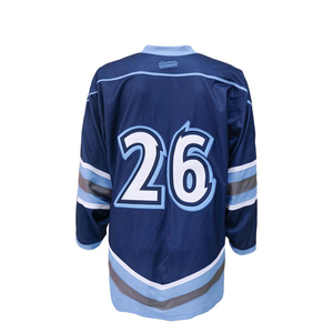 Jersey de Hockey sobre Hielo Personalizado para Equipo Verde, 100% Poliéster de Secado Rápido, Cuello en V, Hecho a Medida, Jerseys de Hockey Internacionales - Product Image 2